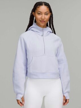 Lululemon Scuba Oversized Half Zip Hoodie Pastel Blue XS/S